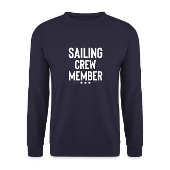 Sailing Crew - Unisex Sweatshirt - navy - Front - Alina (178cm) & Michal (187cm)