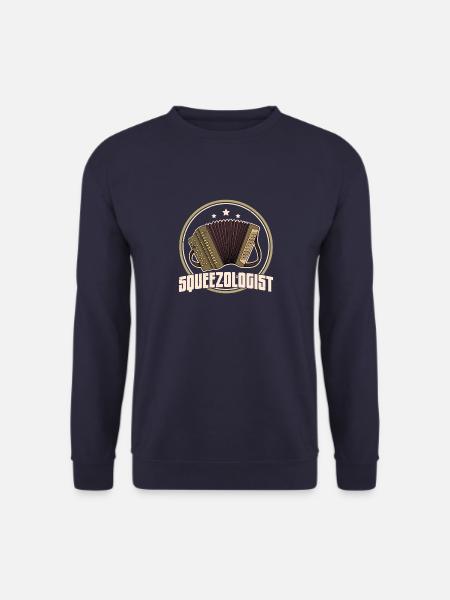 Musik Hobby Akkordeon Volksmusik Klavier - Unisex Pullover - Navy