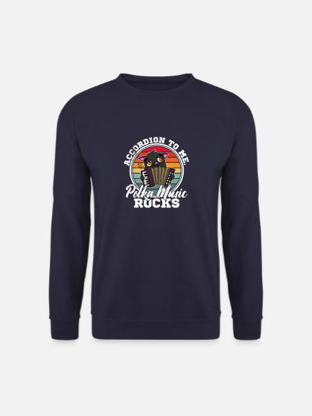 Akkordeonist Akkordeon Musik Musiker Hobby - Unisex Pullover - Navy