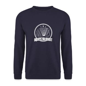 Musik Hobby Akkordeon Volksmusik Klavier - Unisex Pullover - Navy - Vorne - Alina (178cm) & Michal (187cm)
