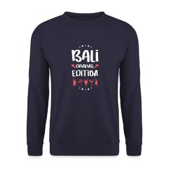 Équipe de boisson à Bali - Sweat-shirt Unisexe - marine - Devant - Alina (178cm) & Michal (187cm)