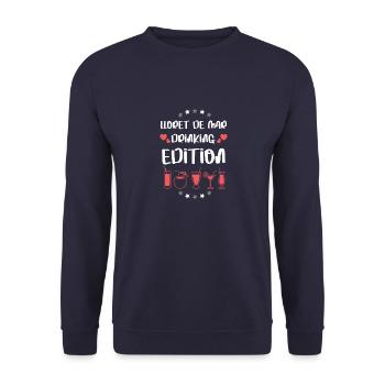 Lloret De Mar Drinking Team - Sweat-shirt Unisexe - marine - Devant - Alina (178cm) & Michal (187cm)