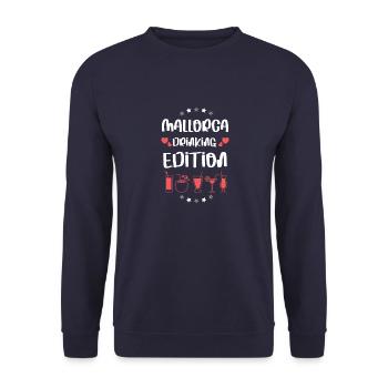 Équipe de Mallorca Drinking - Sweat-shirt Unisexe - marine - Devant - Alina (178cm) & Michal (187cm)
