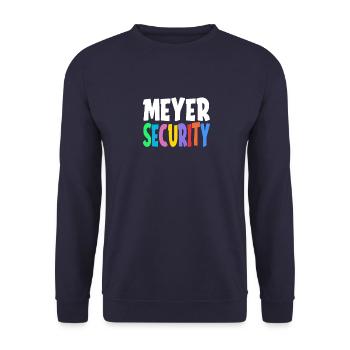 Meyer Safety Family Gift - Unisex Sweatshirt - navy - Front - Alina (178cm) & Michal (187cm)