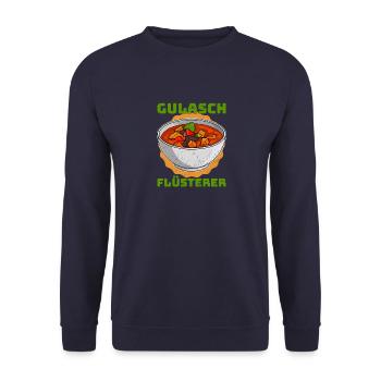 Ungarisch Rezept Gulasch Ungarn Gericht Koch - Unisex Pullover - Navy - Vorne - Alina (178cm) & Michal (187cm)