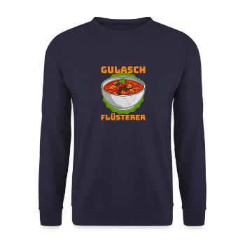 Ungarisch Rezept Gulasch Ungarn Gericht Koch - Unisex Pullover - Navy - Vorne - Alina (178cm) & Michal (187cm)