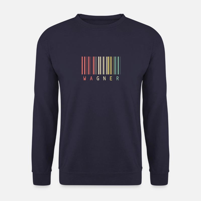 Wagner Unique Barcode Style Name - Unisex Sweatshirt - navy