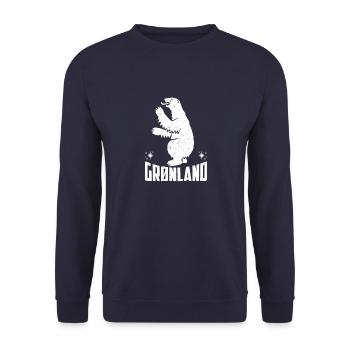 Grönland Kunst Tupilaq Kalaallit Religion - Unisex Pullover - Navy - Vorne - Alina (178cm) & Michal (187cm)