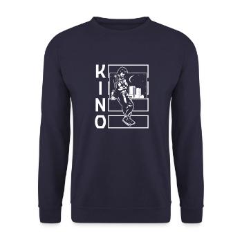 Russland Kultur Musik UdSSR Kino Zoi Musiker - Unisex Pullover - Navy - Vorne - Alina (178cm) & Michal (187cm)