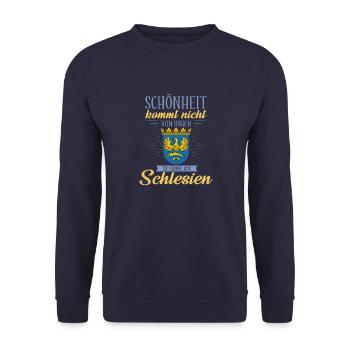 Oberschlesien Deutschland Provinz Region - Unisex Pullover - Navy - Vorne - Alina (178cm) & Michal (187cm)