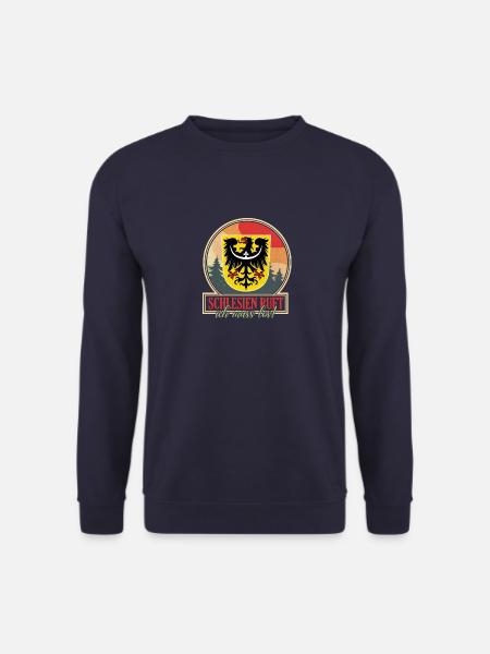 Schlesien Heimatland Polen Schläsig Flagge - Unisex Pullover - Navy
