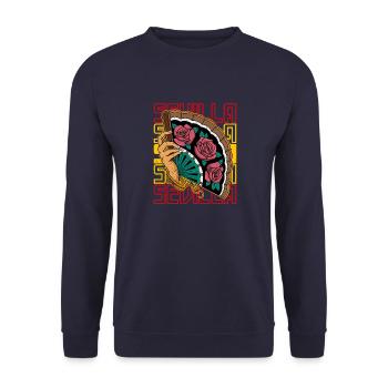 Flamenco Andalusien Sevilla Spanien Espana - Unisex Pullover - Navy - Vorne - Alina (178cm) & Michal (187cm)