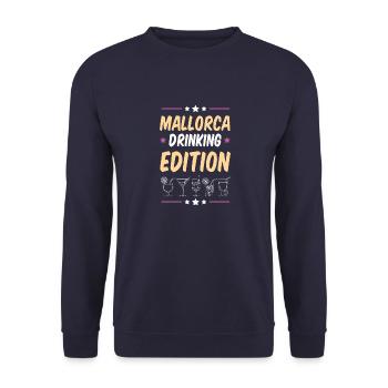 Soirée arrosée à Majorque - Sweat-shirt Unisexe - marine - Devant - Alina (178cm) & Michal (187cm)