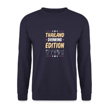 Thaïlande Drinking Party - Sweat-shirt Unisexe - marine - Devant - Alina (178cm) & Michal (187cm)