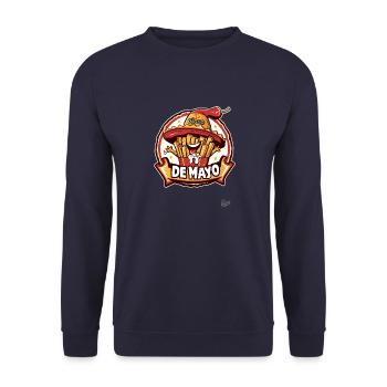 Cinco de Mayo : Mayo et frites au sombrero - Sweat-shirt Unisexe - marine - Devant - Alina (178cm) & Michal (187cm)