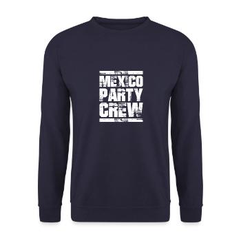 Mexiko Party Urlaub Crew - Unisex Pullover - Navy - Vorne - Alina (178cm) & Michal (187cm)