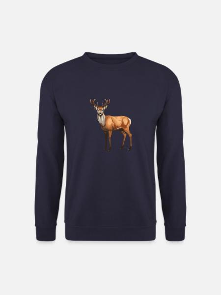 Hirsch Tier - Unisex Pullover - Navy