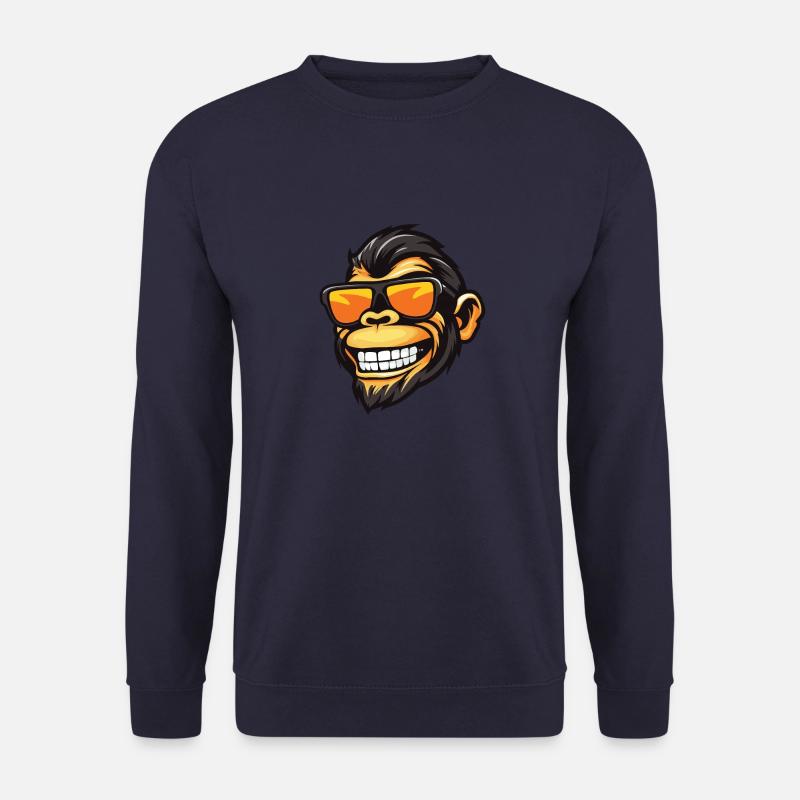 Affe Cool Kopf Party - Unisex Pullover - Navy
