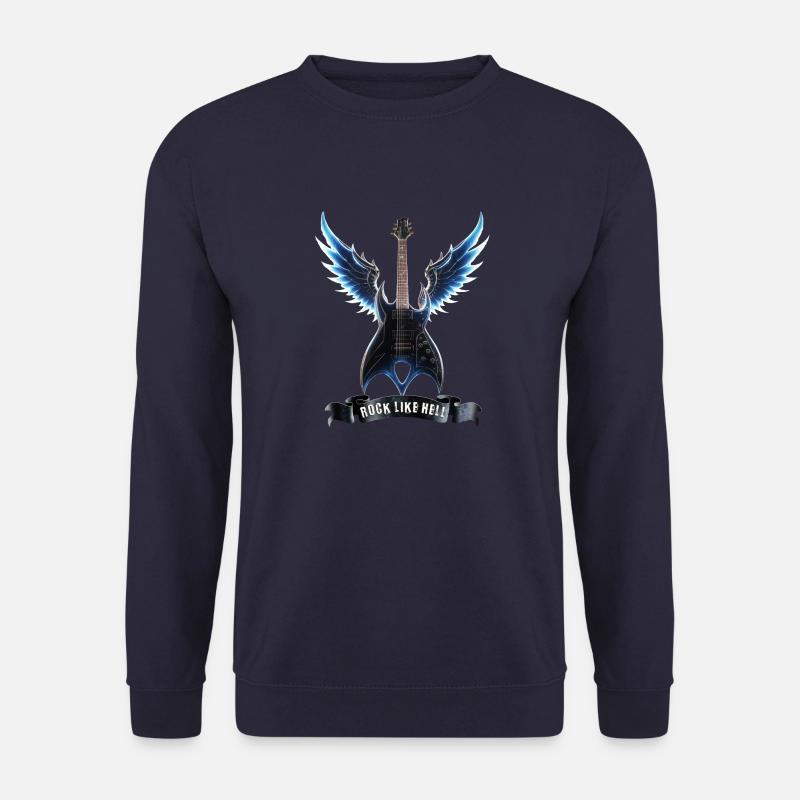 Rock Guitar 2024 01 - Unisex Pullover - Navy