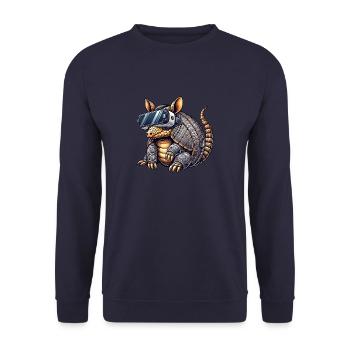 Armadillo Gürteltier VR Réalité Virtuelle Gamer - Sweat-shirt Unisexe - marine - Devant - Alina (178cm) & Michal (187cm)
