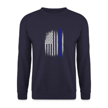 flag USA physician assisutant Rretro Student - Unisex Sweatshirt - navy - Front - Alina (178cm) & Michal (187cm)