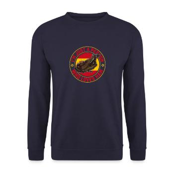 Jamon Andalusien Tradition Spanien Küche Spanisch - Unisex Pullover - Navy - Vorne - Alina (178cm) & Michal (187cm)