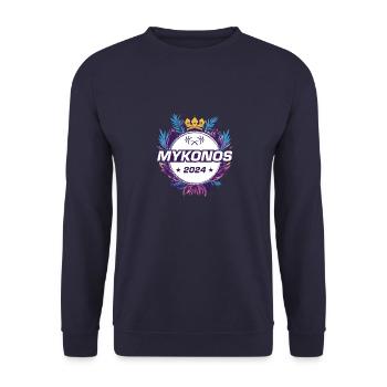 Mykonos 2024 - Unisex Pullover - Navy - Vorne - Alina (178cm) & Michal (187cm)