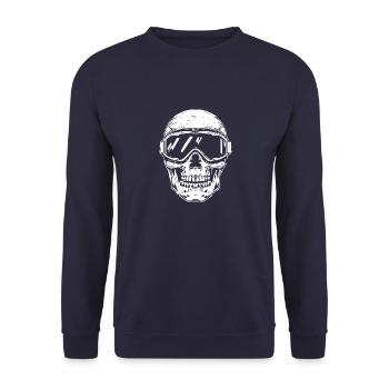 Totenkopf Skibrille - Unisex Pullover - Navy - Vorne - Alina (178cm) & Michal (187cm)
