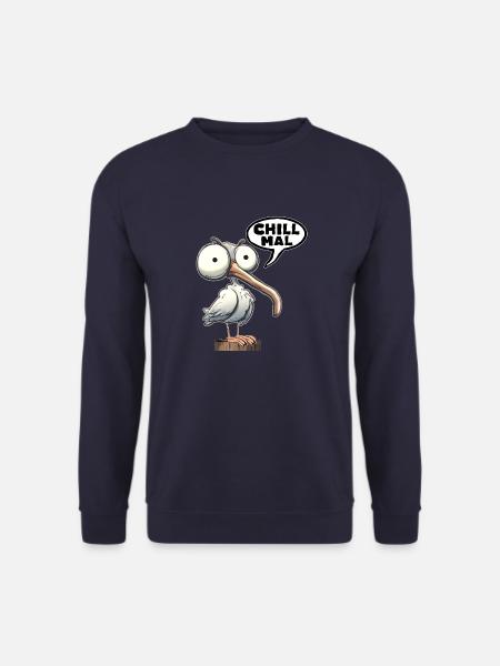 Chill mal chillen relaxen abhängen T-Shirt - Unisex Pullover - Navy