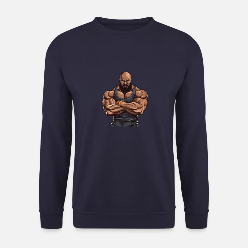 Workout Bodybuilder Muscles - Unisex Sweatshirt - navy