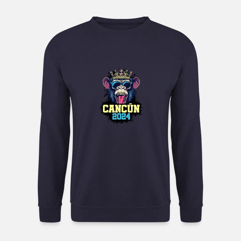 Cancun 2024 Singe - Sweat-shirt Unisexe - marine