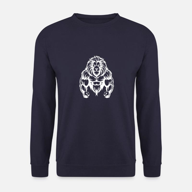 Muscles Lion - Sweat-shirt Unisexe - marine