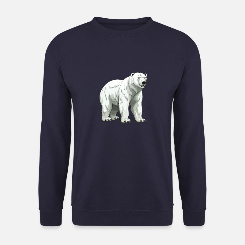 Eisbär Tier Polar bär - Unisex Pullover - Navy