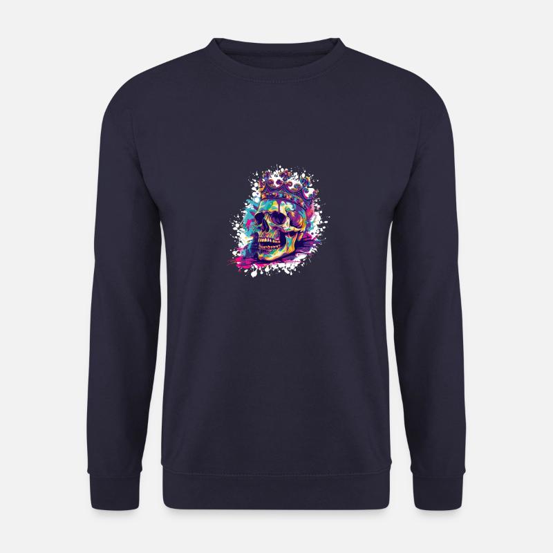 King Skeleton Crown - Unisex Sweatshirt - navy