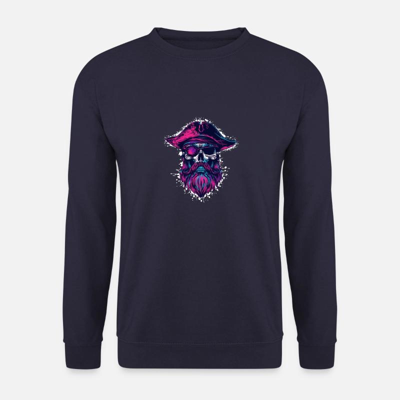 Pirate Skeleton Captain - Unisex Sweatshirt - navy