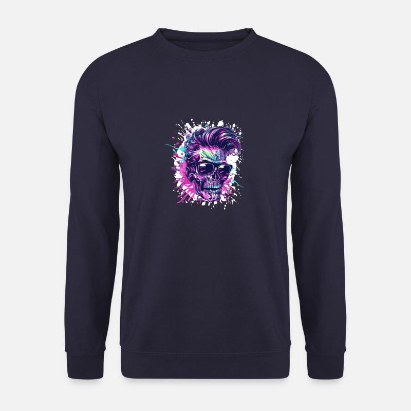 Techno Skelett Party - Unisex Pullover - Navy