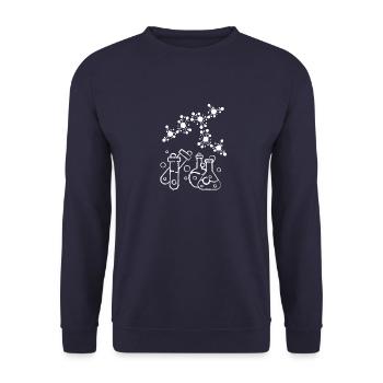 Neurones Chimie Science Tableau périodique Laboratoire - Sweat-shirt Unisexe - marine - Devant - Alina (178cm) & Michal (187cm)