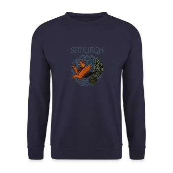 Persien Mythologie Faravahar Zoroastrismus Parsy - Unisex Pullover - Navy - Vorne - Alina (178cm) & Michal (187cm)