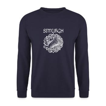 Persien Mythologie Faravahar Zoroastrismus Parsy - Unisex Pullover - Navy - Vorne - Alina (178cm) & Michal (187cm)
