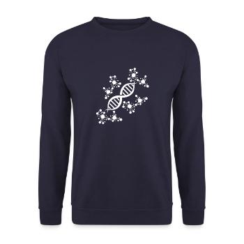 Neurones Chimie Science Tableau périodique Laboratoire - Sweat-shirt Unisexe - marine - Devant - Alina (178cm) & Michal (187cm)