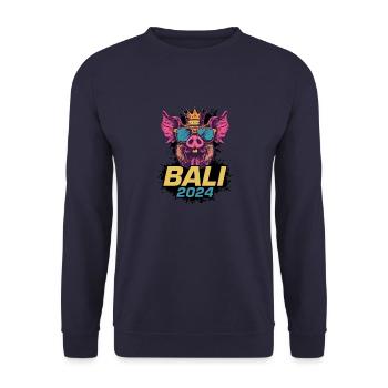 Bali 2024 Party Sau - Unisex Pullover - Navy - Vorne - Alina (178cm) & Michal (187cm)