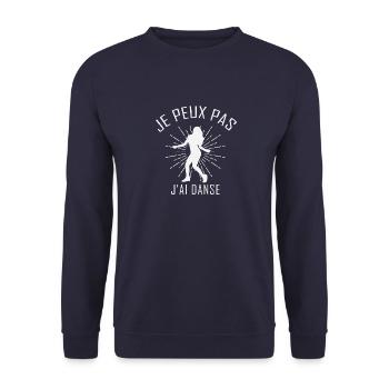 Je Peux Pas J Ai Danse - Sweat-shirt Unisexe - marine - Devant - Alina (178cm) & Michal (187cm)