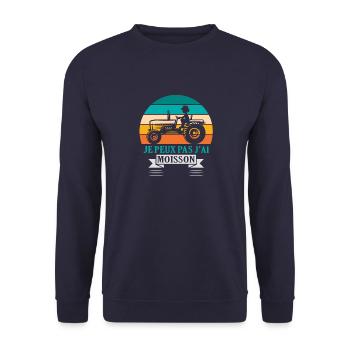 Je Peux Pas J Ai Moisson - Sweat-shirt Unisexe - marine - Devant - Alina (178cm) & Michal (187cm)