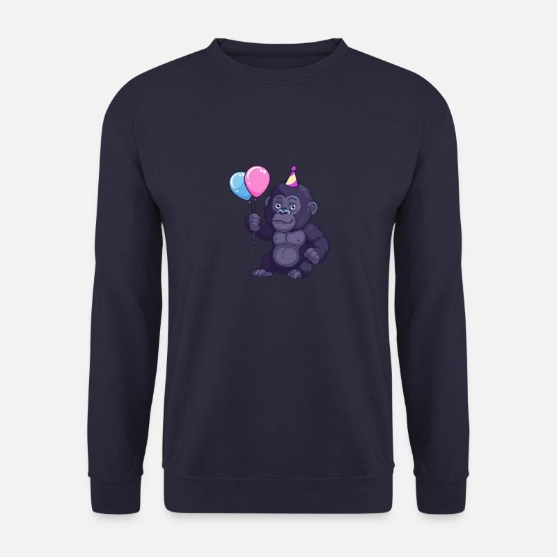 Gorilla Birthday Comic - Unisex Sweatshirt - navy