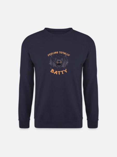 Feeling Totally Batty – Funny Bat - Unisex Sweatshirt - navy