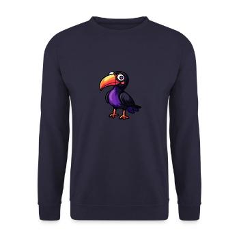 Toucan oiseau Halloween Animal - Sweat-shirt Unisexe - marine - Devant - Alina (178cm) & Michal (187cm)