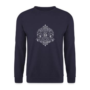Legend perfected for 55 years - Unisex Sweatshirt - navy - Front - Alina (178cm) & Michal (187cm)