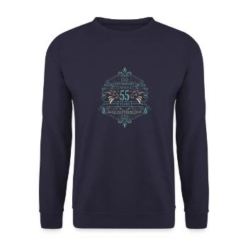 Legend perfected for 55 years - Unisex Sweatshirt - navy - Front - Alina (178cm) & Michal (187cm)