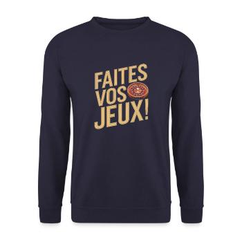 Faites vos jeux - Sweat-shirt Unisexe - marine - Devant - Alina (178cm) & Michal (187cm)