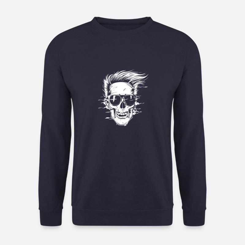 Punker Skull Party - Unisex Pullover - Navy